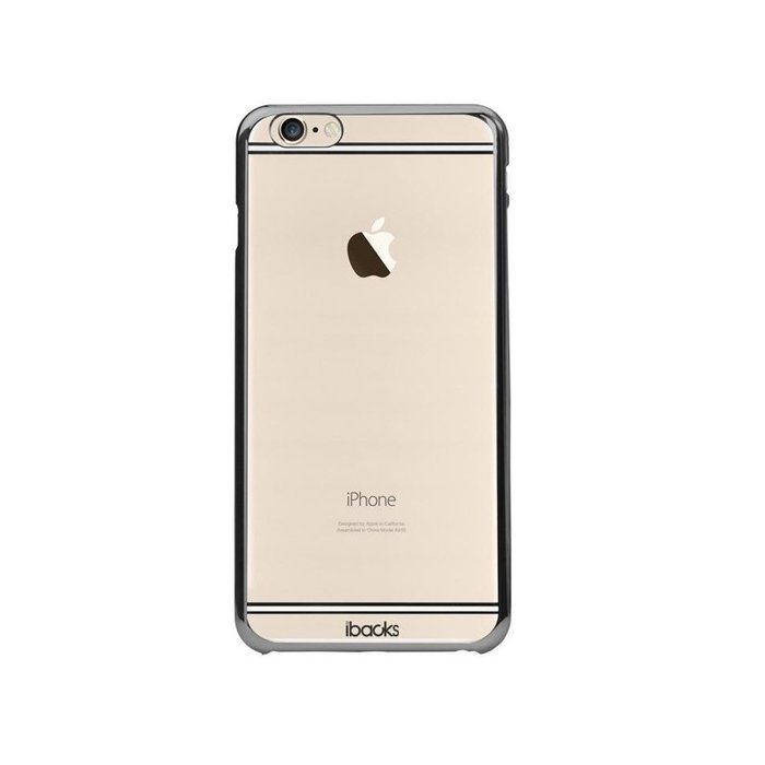 Чехол-накладка для Apple iPhone 6/6S - iBacks iFling Electroplating прозрачный + черный Чехол-накладка для Apple iPhone 6/6S - iBacks iFling Electroplating прозрачный + черный