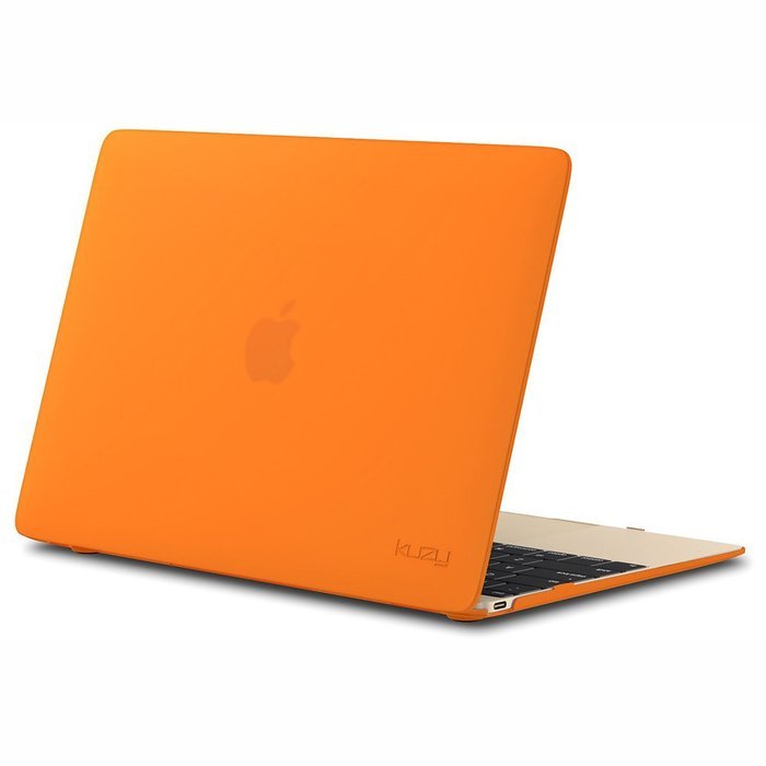Чохол-накладка Apple MacBook 12" - Kuzy Rubberized Hard Case помаранчевий