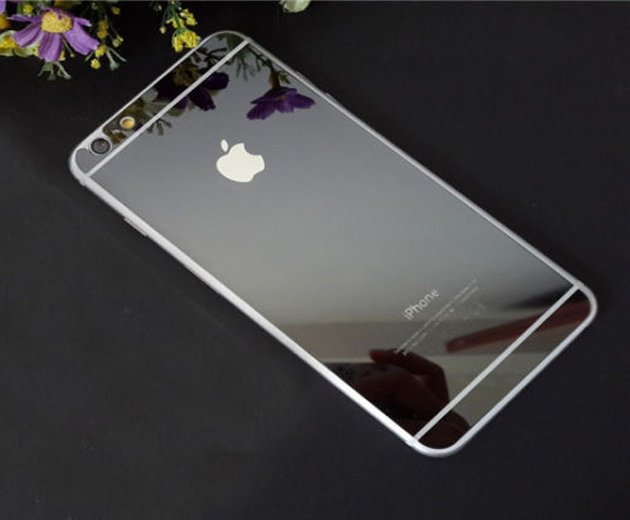 Защитное стекло для Apple iPhone 6 - зеркальное, черное Защитное стекло для Apple iPhone 6 - зеркальное, черное
