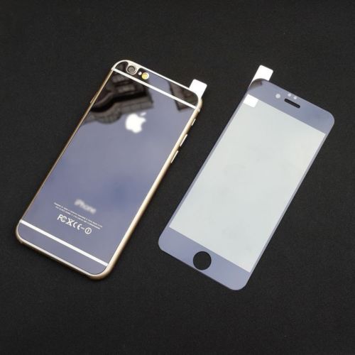 Защитное стекло для Apple iPhone 6 - зеркальное, черное Защитное стекло для Apple iPhone 6 - зеркальное, черное