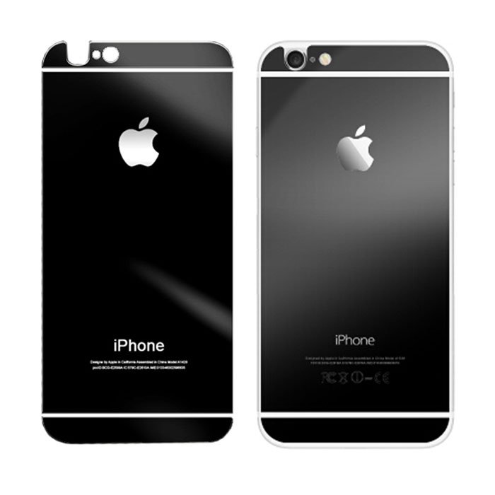 Защитное стекло для Apple iPhone 6 - зеркальное, черное Защитное стекло для Apple iPhone 6 - зеркальное, черное