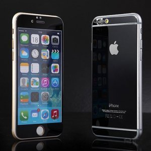 Защитное стекло для Apple iPhone 6 - зеркальное, черное