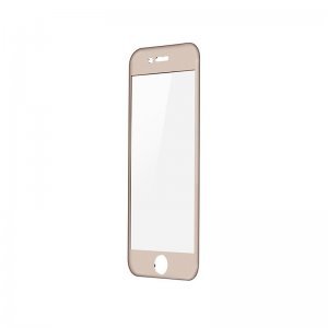 Защитное стекло iBacks Full прозрачный + золотистый для iPhone 6/6S