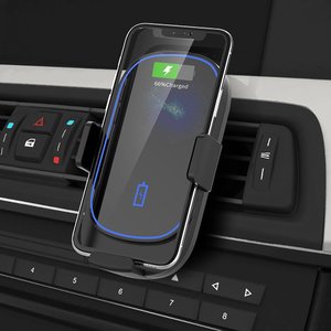 Автомобільна бездротова зарядка та тримач Adonit 15W Wireless Car Charger чорна