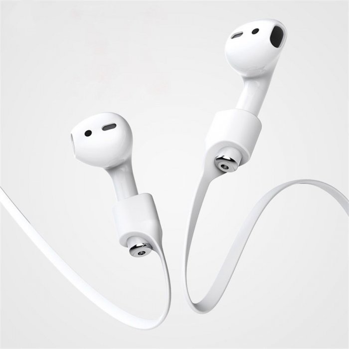 Шнур-фиксатор Baseus Strap белый для наушников Apple AirPods