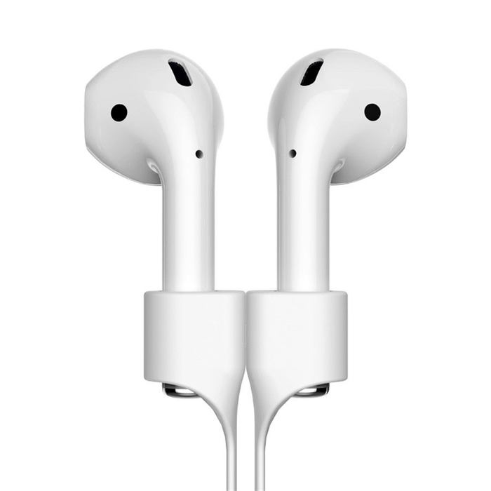 Шнур-фиксатор Baseus Strap белый для наушников Apple AirPods