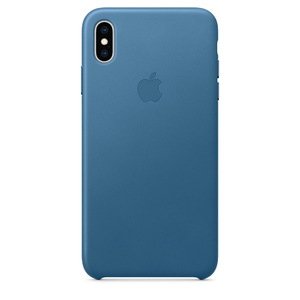 Шкіряний чохол синій для iPhone XS Max