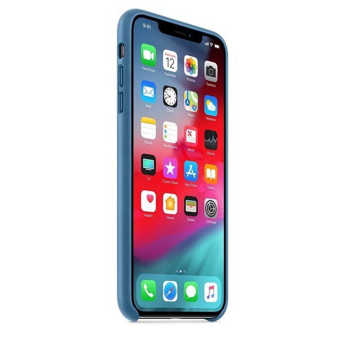 Шкіряний чохол синій для iPhone XS Max Шкіряний чохол синій для iPhone XS Max