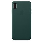 Кожаный чехол зелёный для iPhone XS Max