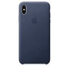 Шкіряний чохол темно-синій для iPhone XS Max