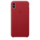 Шкіряний чохол червоний для iPhone XS Max