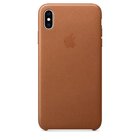 Кожаный чехол коричневый для iPhone XS Max