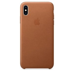 Шкіряний чохол коричневий для iPhone XS Max