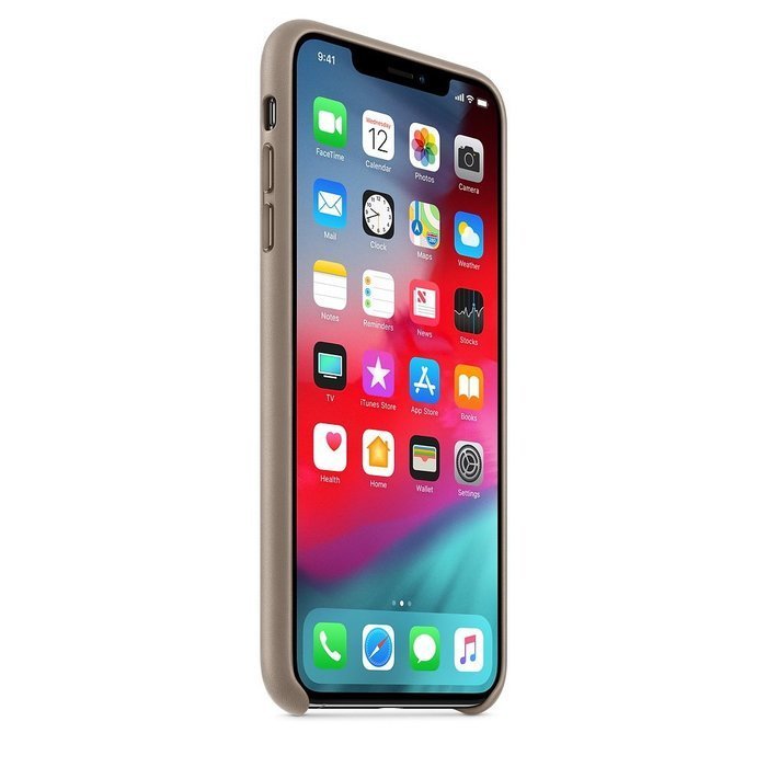 Шкіряний чохол темно-сірий для iPhone XS Max Шкіряний чохол темно-сірий для iPhone XS Max