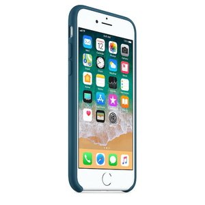 Силиконовый чехол синий для iPhone 8/7/SE 2020