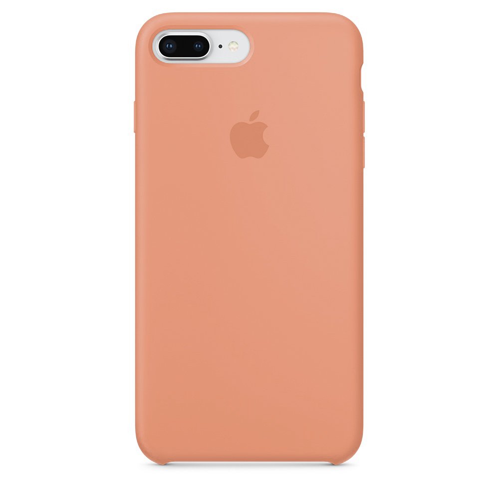 Силиконовый чехол бледно-оранжевый для iPhone 8/7 Plus