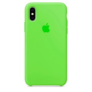 Силиконовый чехол Lime Green зелёный для iPhone X/XS