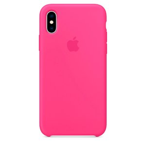 Силиконовый чехол Electric Pink розовый для iPhone X/XS