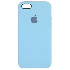 Силиконовый чехол голубой для iPhone SE/5/5S