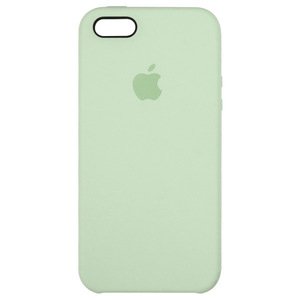 Силиконовый чехол бледно-зеленый для iPhone SE/5/5S