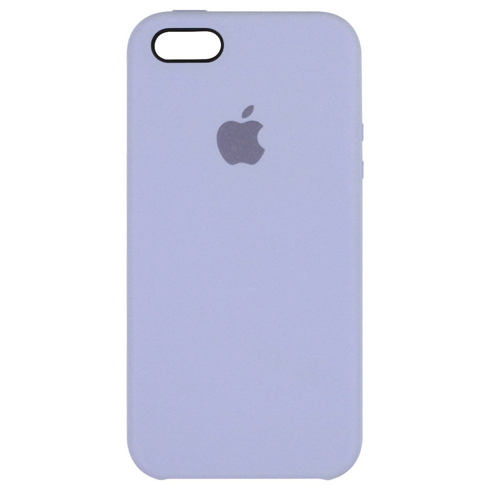Силиконовый чехол фиолетовый для iPhone SE/5/5S