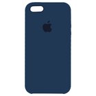 Силиконовый чехол синий для iPhone SE/5/5S