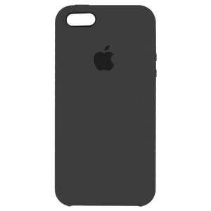 Силиконовый чехол чёрный для iPhone SE/5/5S