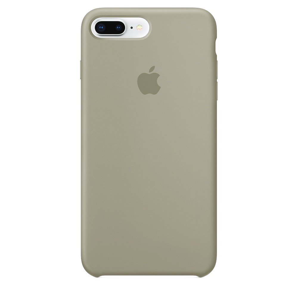 Силиконовый чехол серый для iPhone 8 Plus/7 Plus