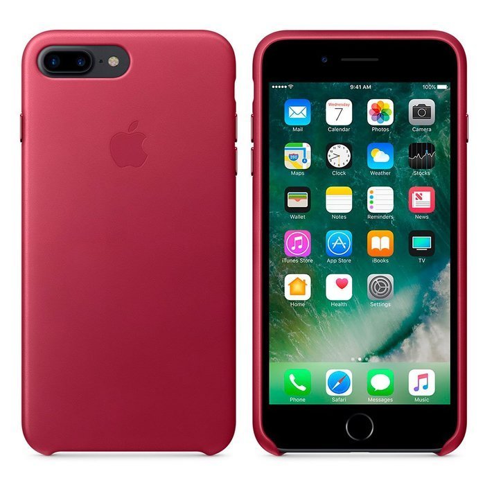Оригинальный чехол Apple Leather Case бордовый (MPVU2) для iPhone 8 Plus/7 Plus Оригинальный чехол Apple Leather Case бордовый (MPVU2) для iPhone 8 Plus/7 Plus