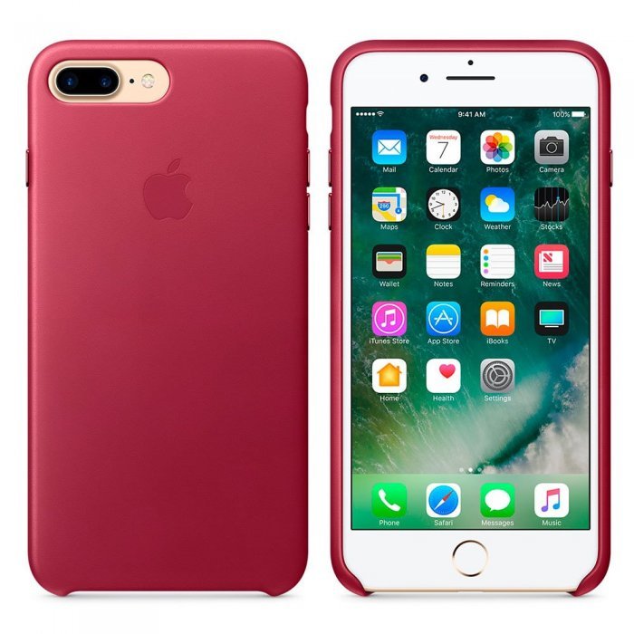 Оригинальный чехол Apple Leather Case бордовый (MPVU2) для iPhone 8 Plus/7 Plus Оригинальный чехол Apple Leather Case бордовый (MPVU2) для iPhone 8 Plus/7 Plus