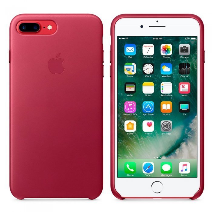 Оригинальный чехол Apple Leather Case бордовый (MPVU2) для iPhone 8 Plus/7 Plus Оригинальный чехол Apple Leather Case бордовый (MPVU2) для iPhone 8 Plus/7 Plus