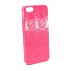 Чехол с рисунком Michael Kors Design Fashion Monogram розовый для iPhone 5/5S/SE