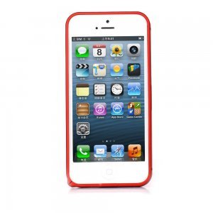 Металлический бампер Cross Metal SP-5 красный для iPhone 5/5S/SE