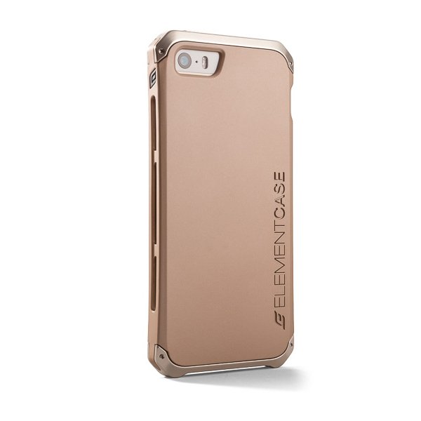 Чехол-накладка для Apple iPhone 5/5S - Element case Solace CHROMA золотистый