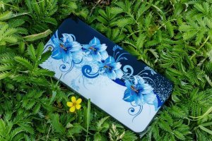 Чехол-накладка для Apple iPhone 6 - синие лилии