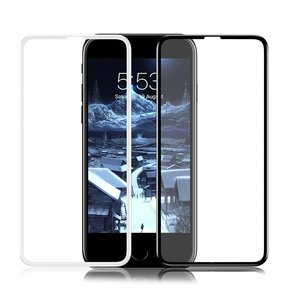 Захисне скло Baseus 0.23mm Silk-screen глянсове, чорне для iPhone 6/6S/7/8