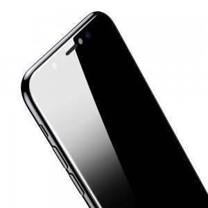 Защитное стекло Baseus 0.3mm Silk-screen 3D Arc глянцевое, черное для iPhone X/XS/11 Pro