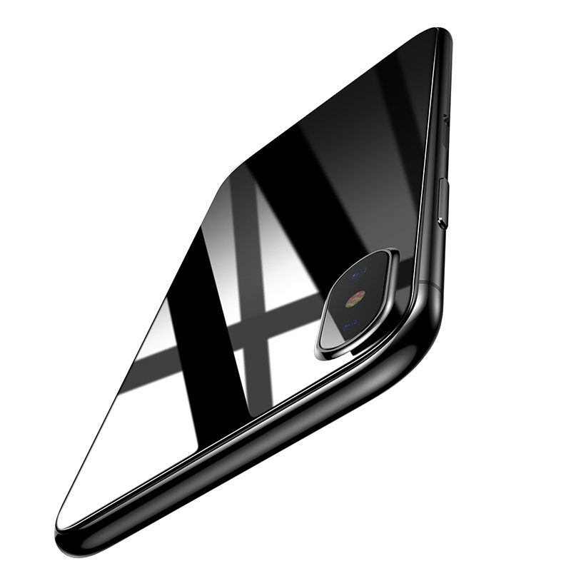 Захисне скло Baseus 0.3mm Silk-screen Back Glass прозоре для iPhone X/XS