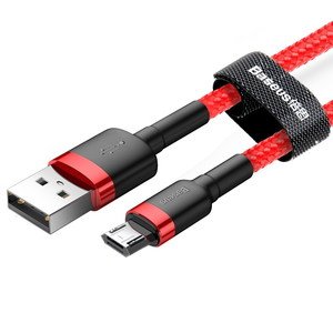 Micro-USB кабель Baseus Cafule 2.4A 1м червоний