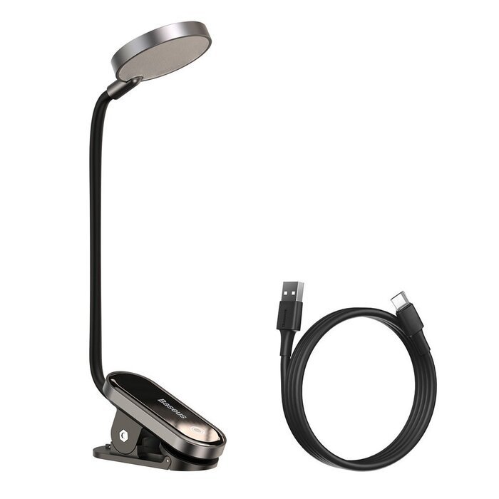 Лампа Baseus Comfort Reading Mini Clip Lamp (DGRAD-0G) темно-серая