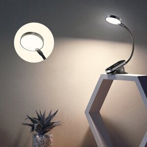 Лампа Baseus Comfort Reading Mini Clip Lamp (DGRAD-0G) темно-серая