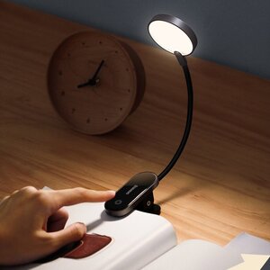 Лампа Baseus Comfort Reading Mini Clip Lamp (DGRAD-0G) темно-серая