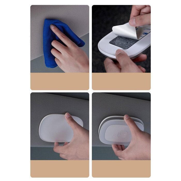 Бездротова магнітна світлодіодна автомобільна лампа Baseus чорна (CRYDD01-01)