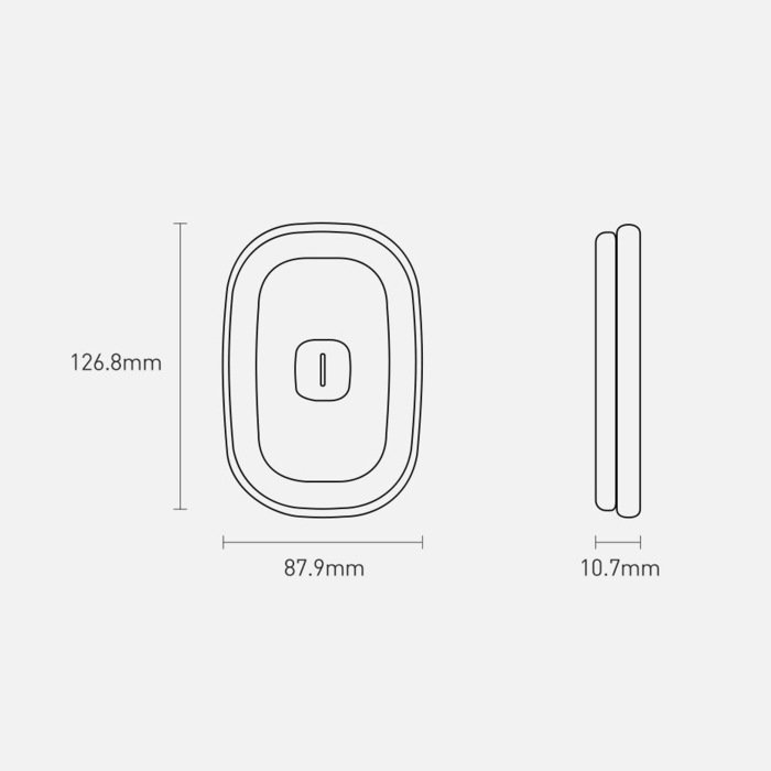 Бездротова магнітна світлодіодна автомобільна лампа Baseus чорна (CRYDD01-01)