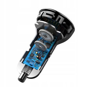 Автомобильное зарядное устройство Baseus Digital Display PPS Dual Quick Charger 45W (+Type-C на Type-C 3A 1m кабель) черное