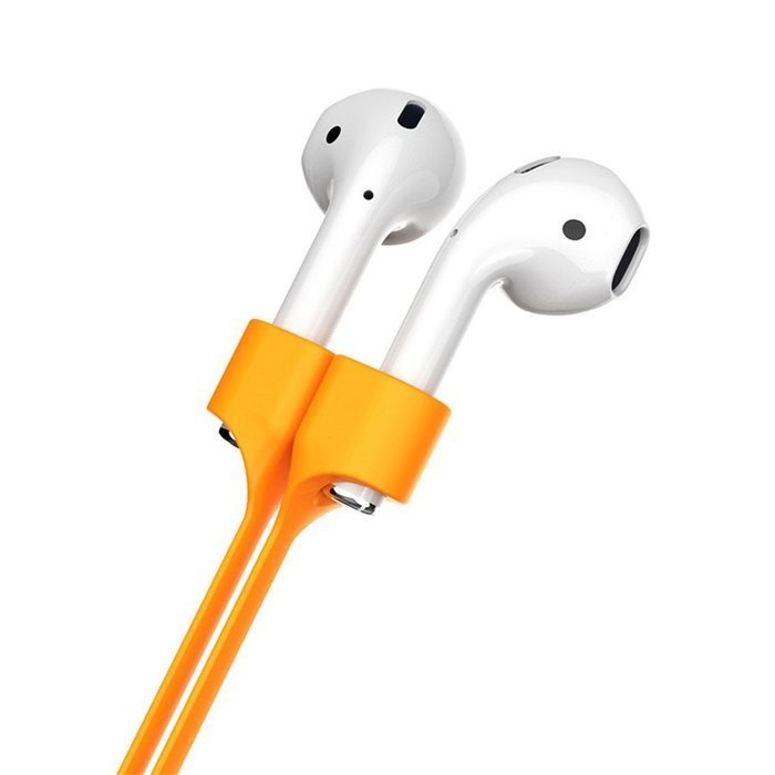 Шнур-фиксатор Baseus Strap оранжевый для наушников Apple AirPods