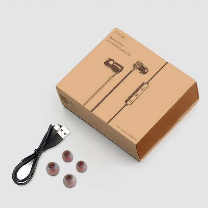 Беспроводные наушники Baseus Encok Sports Wireless Earphone S07 красный + черный Беспроводные наушники Baseus Encok Sports Wireless Earphone S07 красный + черный