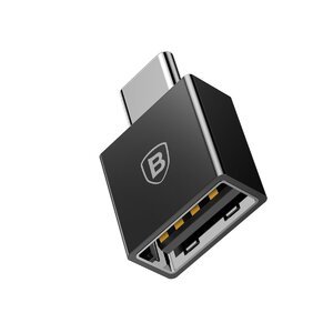 Переходник Baseus Exquisite Type-C Male to USB Female Adapter Converter (CATJQ-B01) чёрный