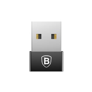 Переходник Baseus Exquisite USB Male to Type-C Female Adapter Converter (CATJQ-A01) чёрный