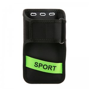Спортивный чехол на руку Baseus Flexible зеленый + черный для iPhone X и смартфонов диагональю 5.8" и менее